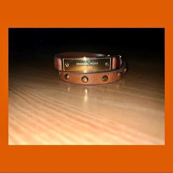 Michael Kors Jewelry - MICHAEL KORS Brown and Gold Wrap Bracelet MICHAEL KORS Brown and Gold Bracelet